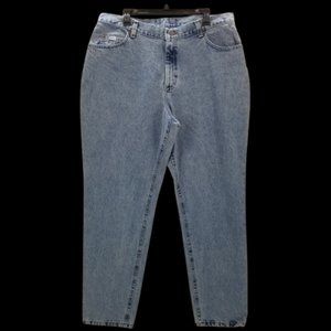 Vintage Nwt's Lee Mom Jeans Sz 18W Hi-Rise (36X30) Relaxed Fit Tapered Leg USA